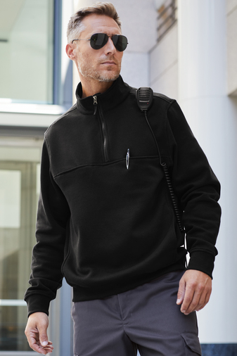 CornerStone® 1/2-Zip Adult Unisex Pullover Sweatshirt